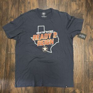 ‘47 Houston Astros Ready 2 Reign Men’s XL T-shirt Blue NWT